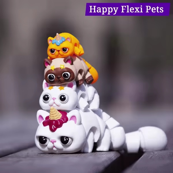 Gatitos helado y estrella